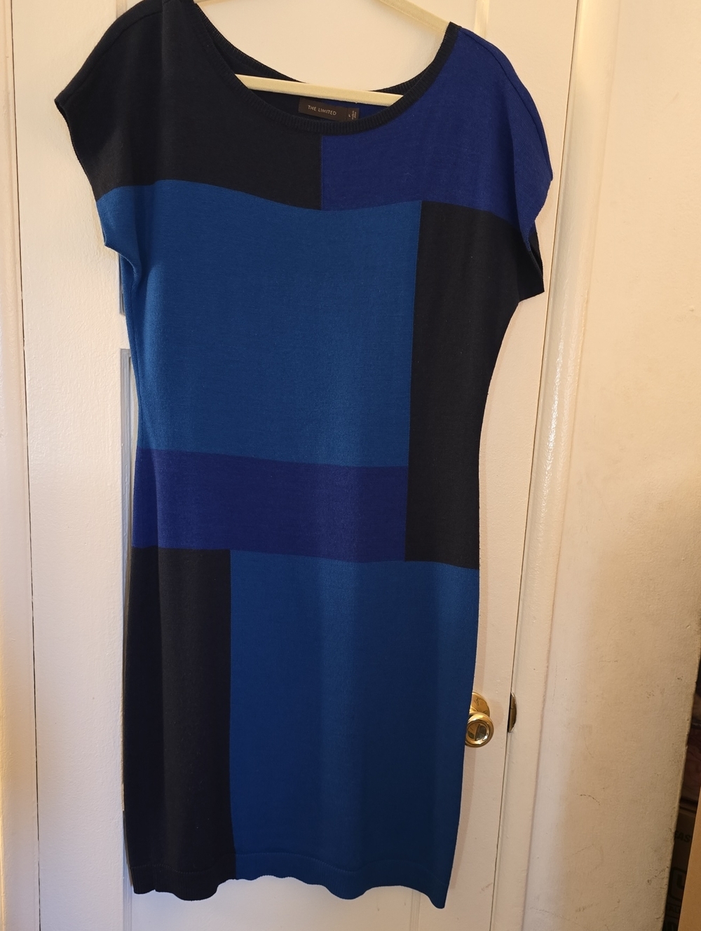 The Limited Navy and Royal Blue Block Shift Dress